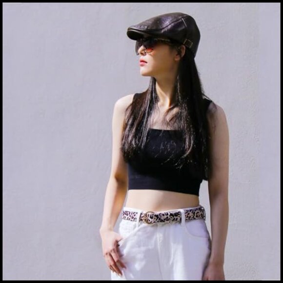 Fashion Waist Belt with Gold Buckle, Polyester Material, Adjustable Fit main image 4